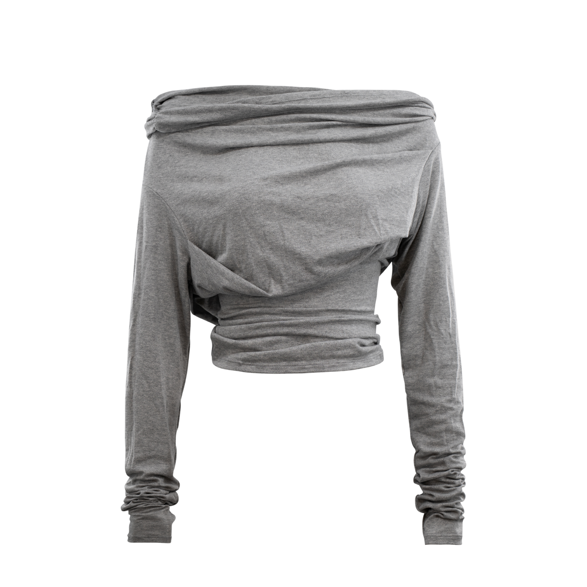 Drape Long Sleeve Top Grey – Davis Active