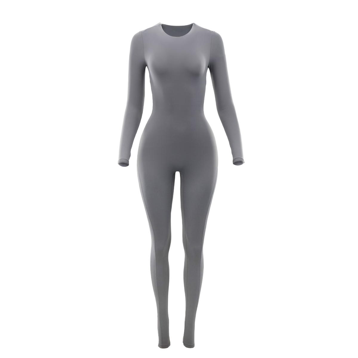 Backless Long Sleeve Jumpsuit Steel – Davis Active