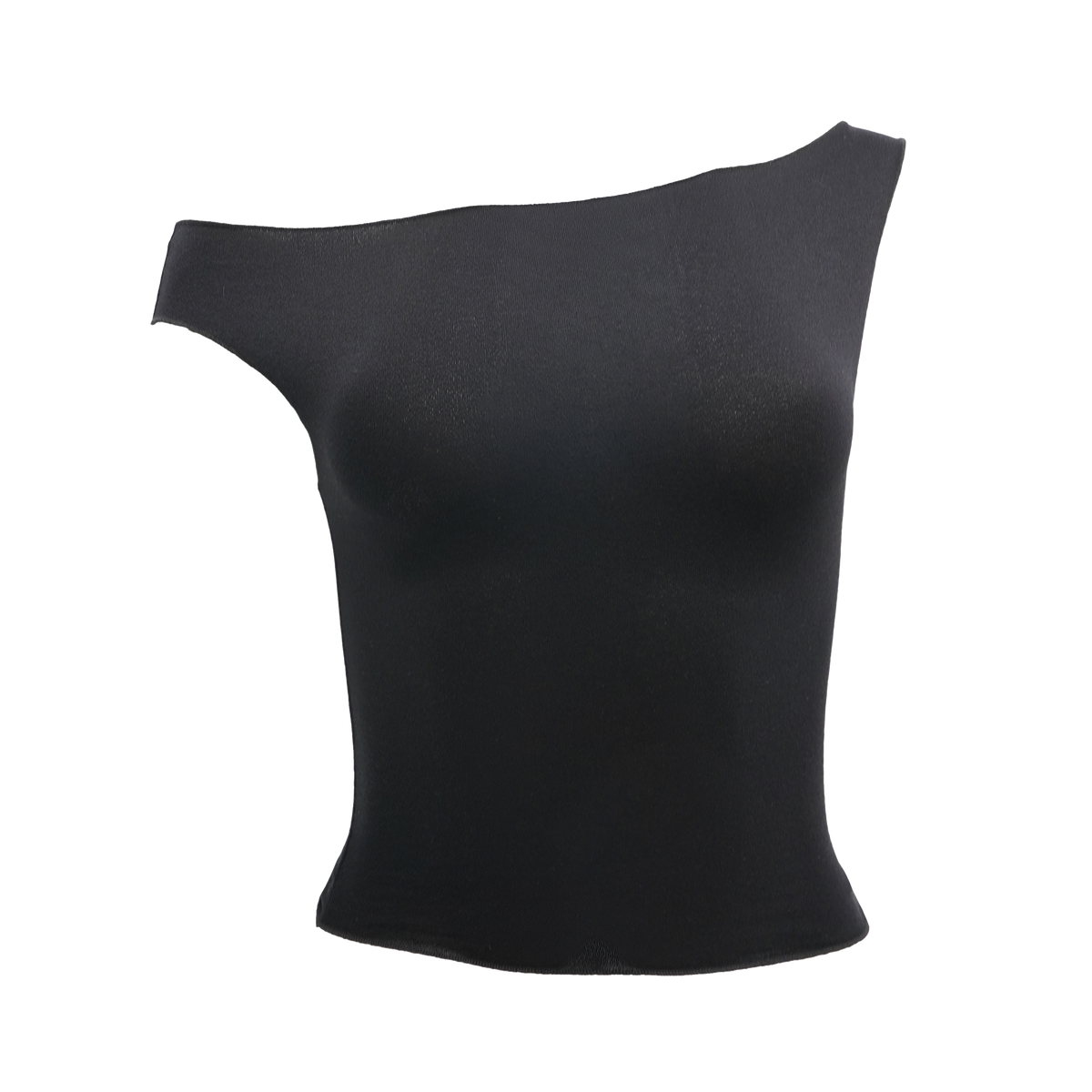 Drape Asymmetric Top Black – Davis Active