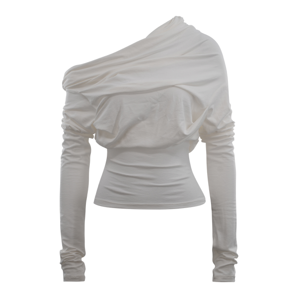 Drape Long Sleeve Top Ivory – Davis Active
