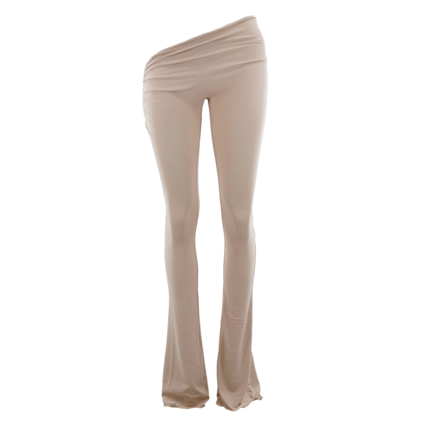 Drape Asymmetric Flares Beige – Davis Active