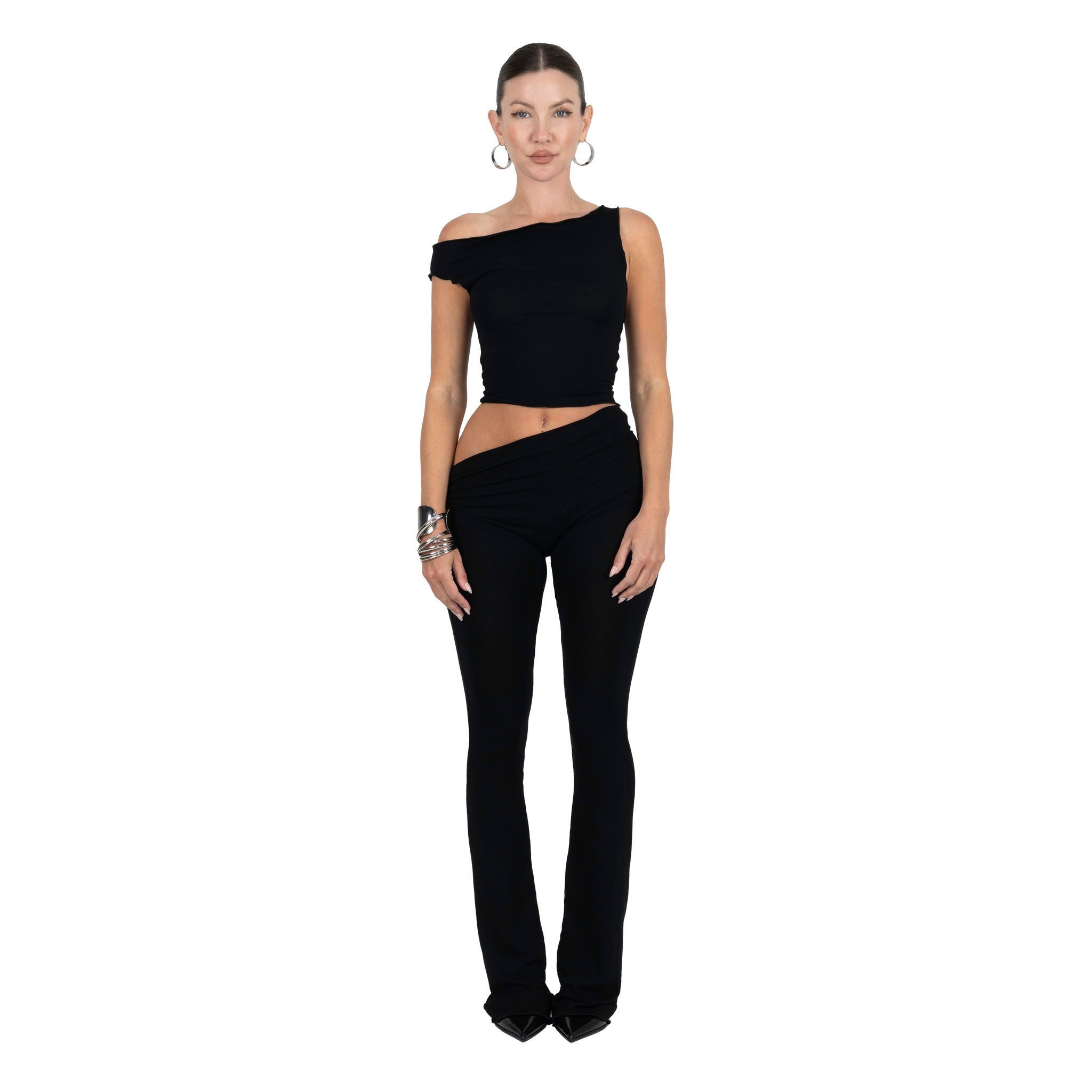 Drape Asymmetric Flares Black – Davis Active Drape Asymmetric Flares Black – Davis Active