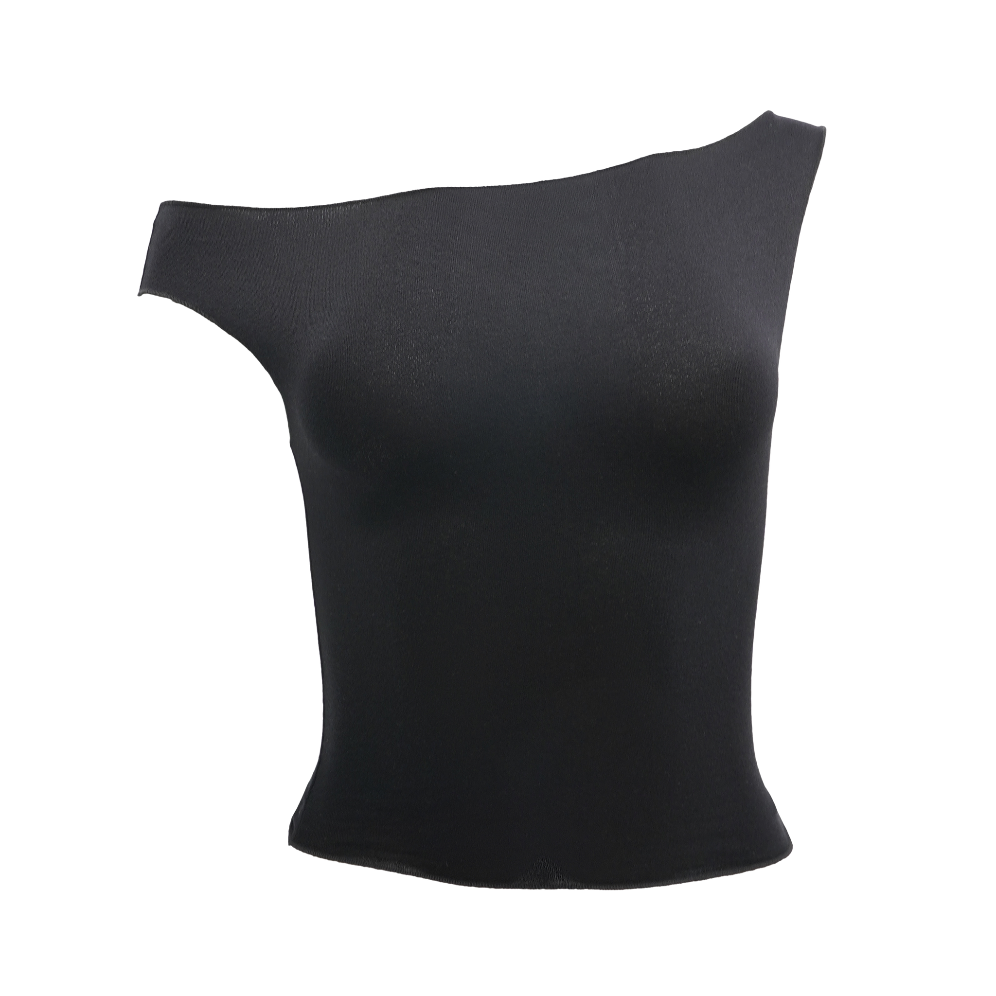 Drape Asymmetric Top Black – Davis Active