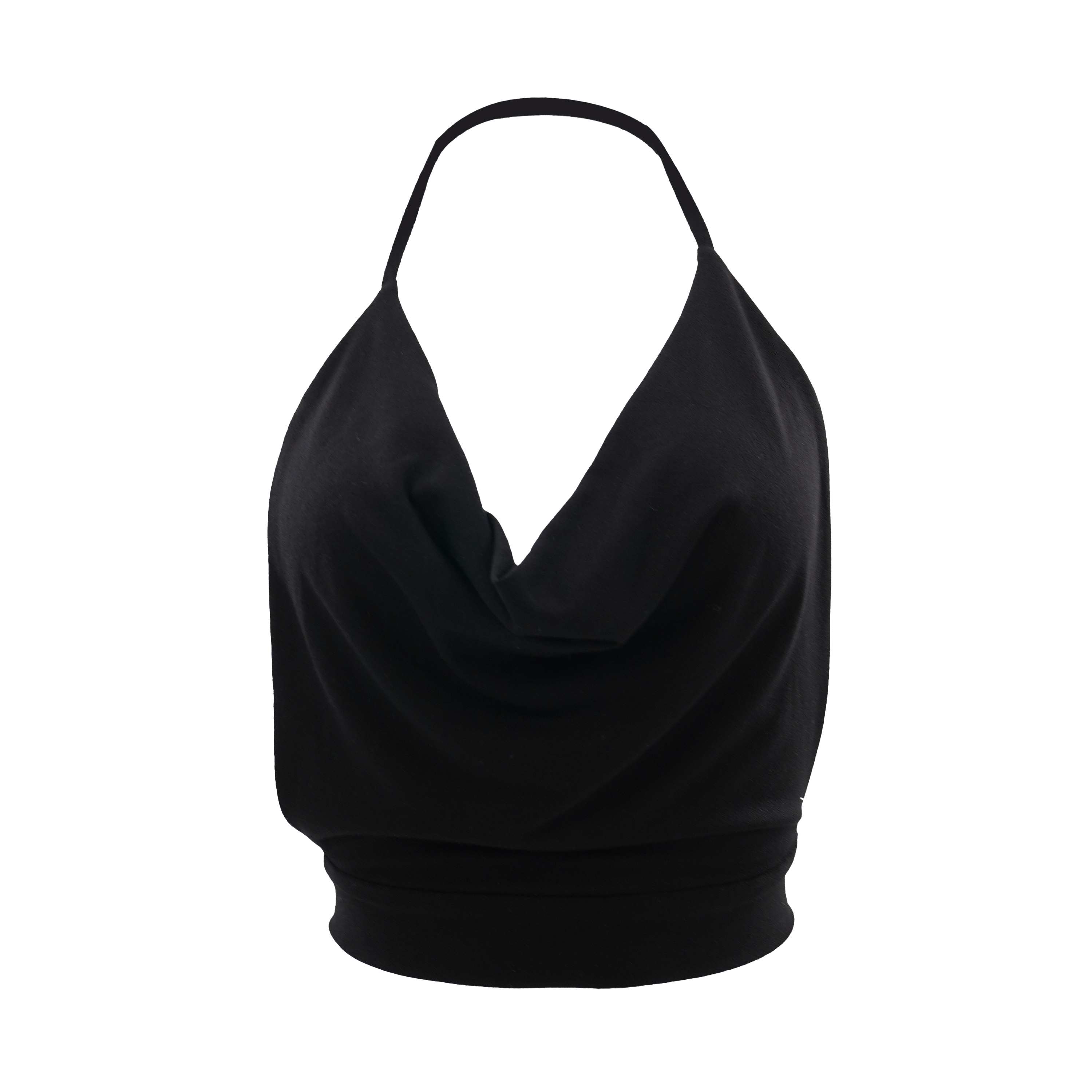 Drape Cowl Top Black M/L Drape Cowl Top Black M/L
