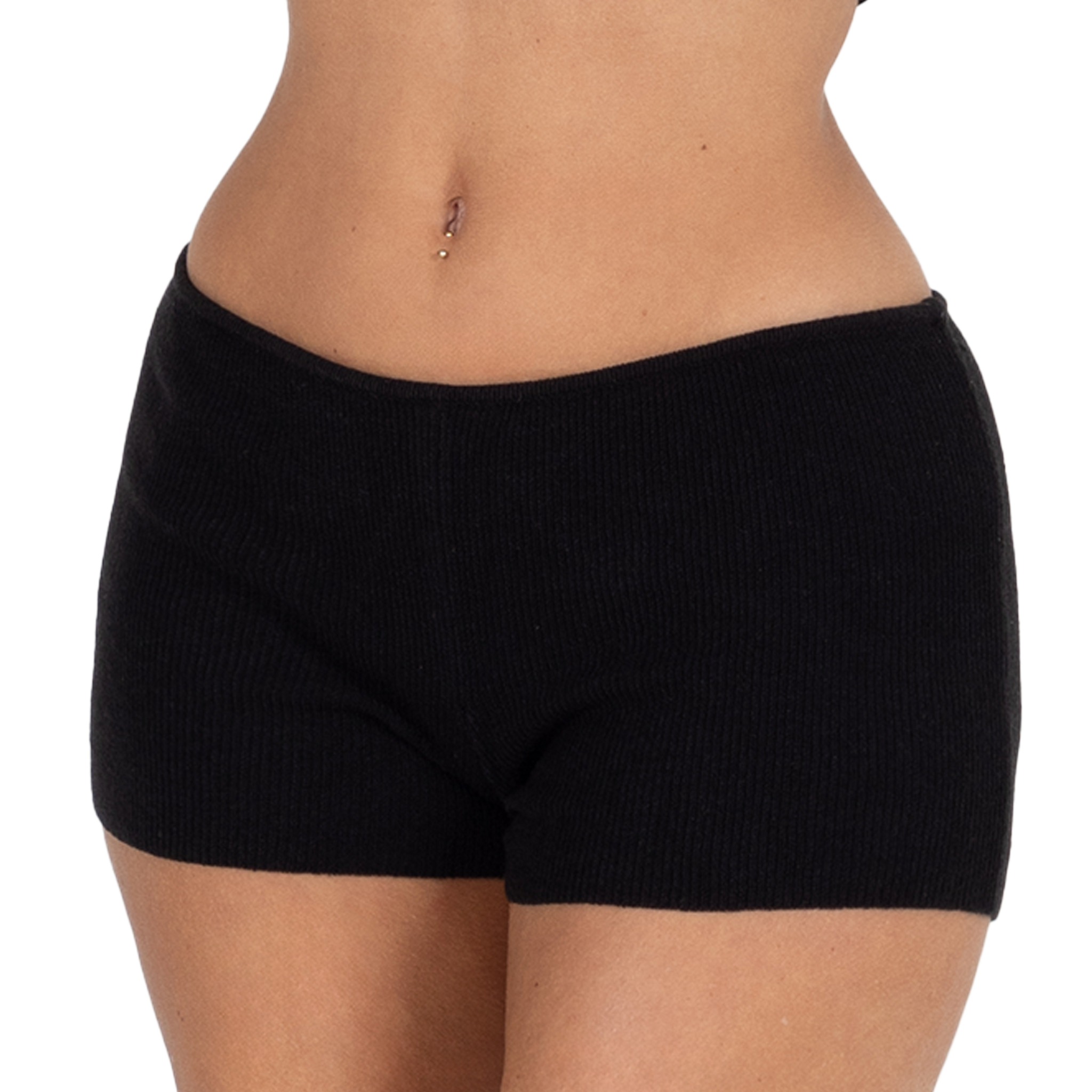 【ODOR】 Twis knit shorts in black ODOR】 Twis knit shorts in black