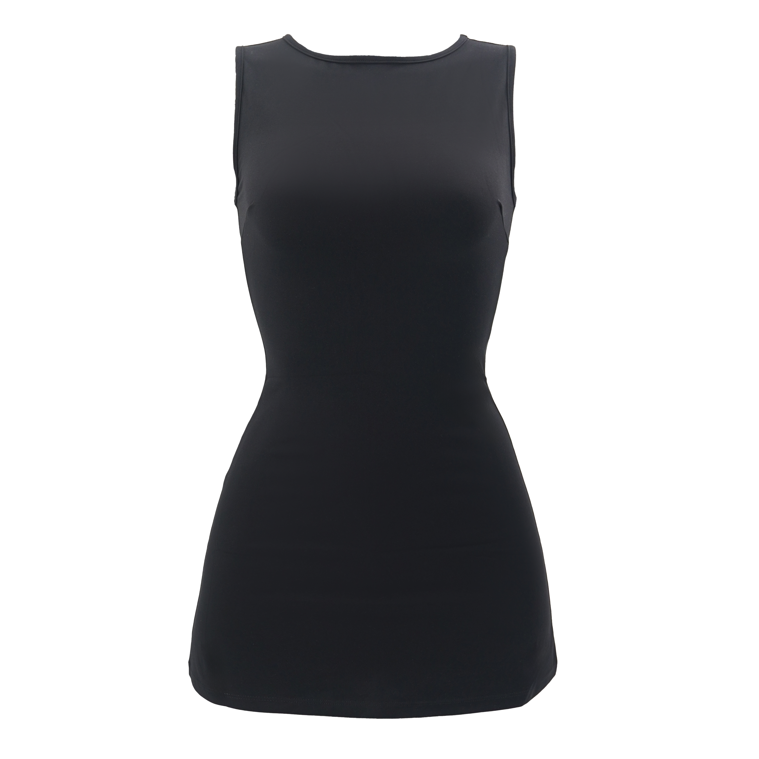 Boat Neck Mini Dress Black Davis Active Boat Neck Mini Dress Black Davis Active