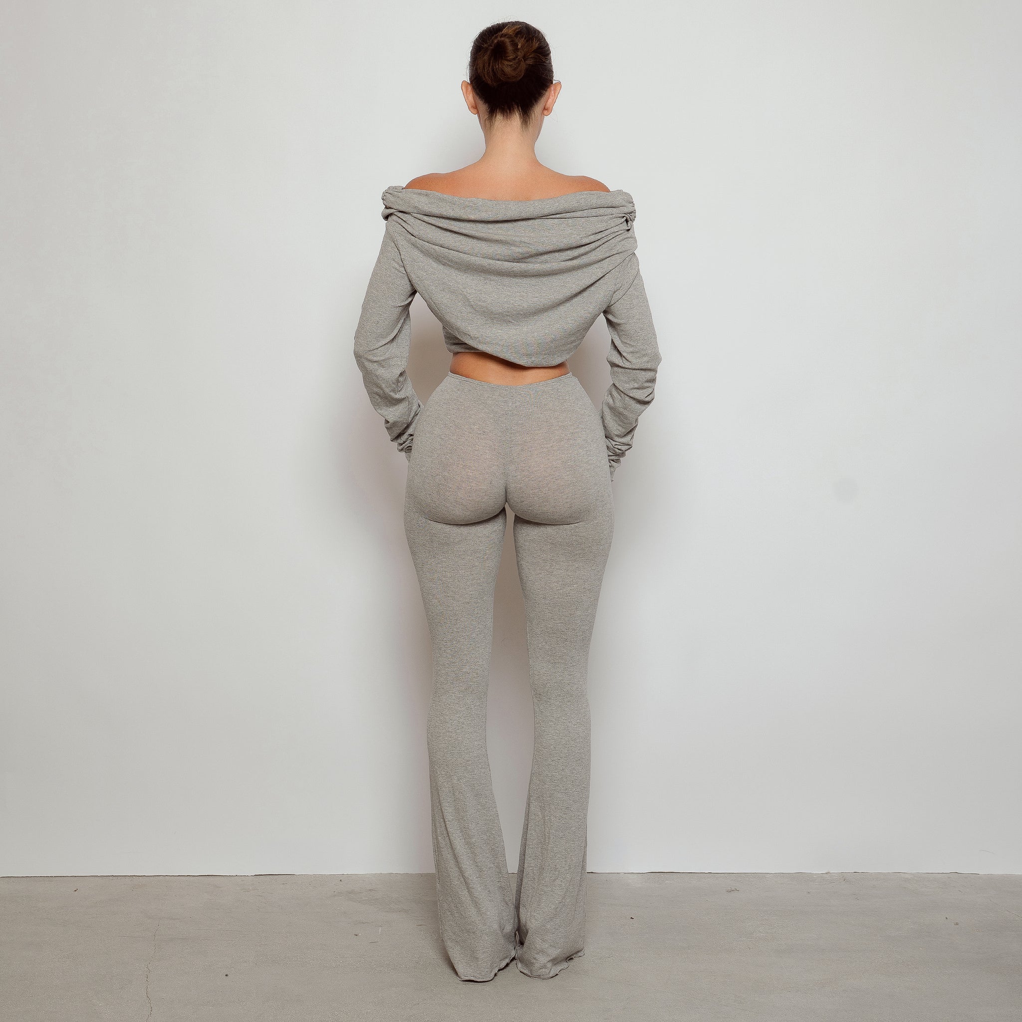 Drape Long Sleeve Top Grey – Davis Active