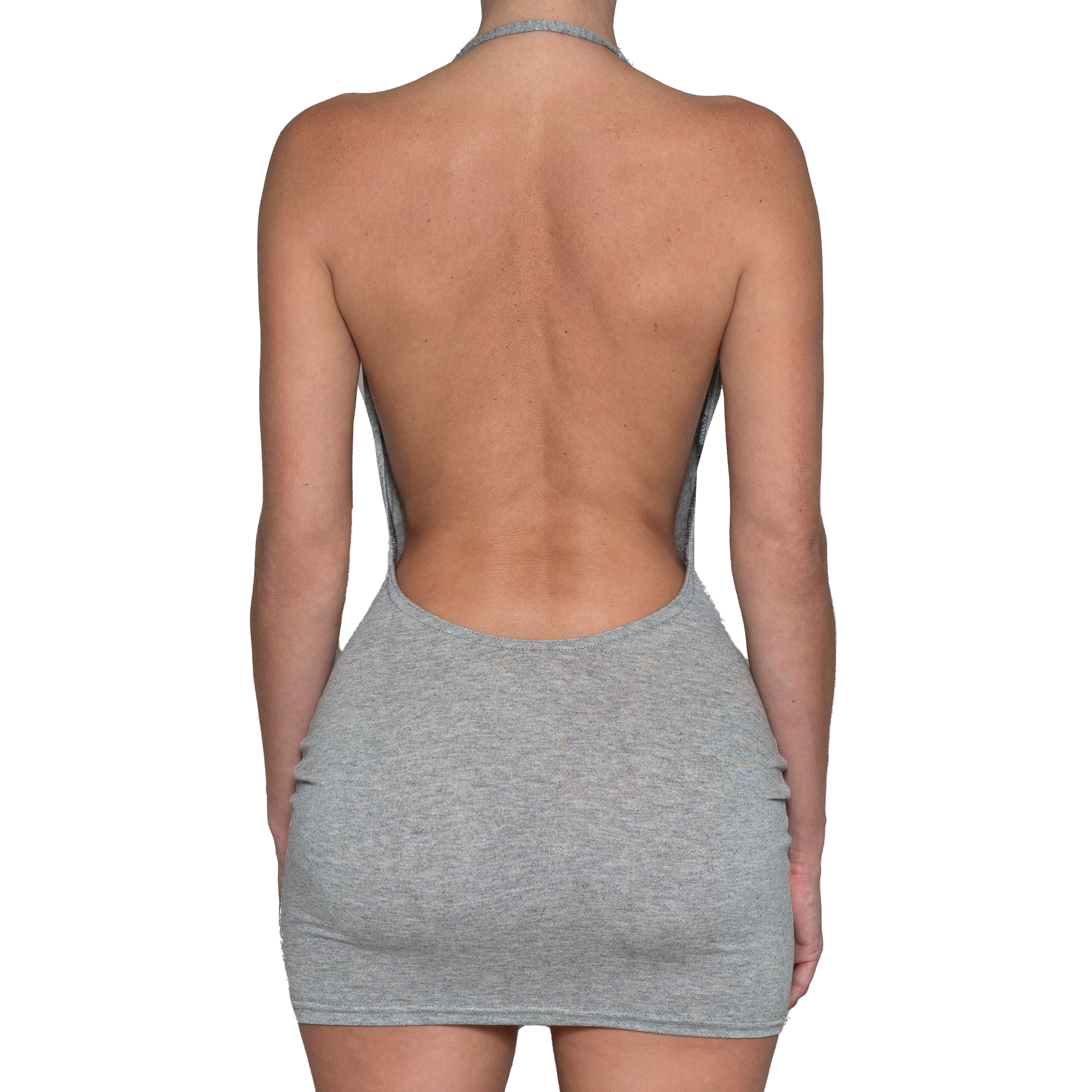 grey cowl neck mini dress Drape Cowl Mini Dress Grey – Davis Active
