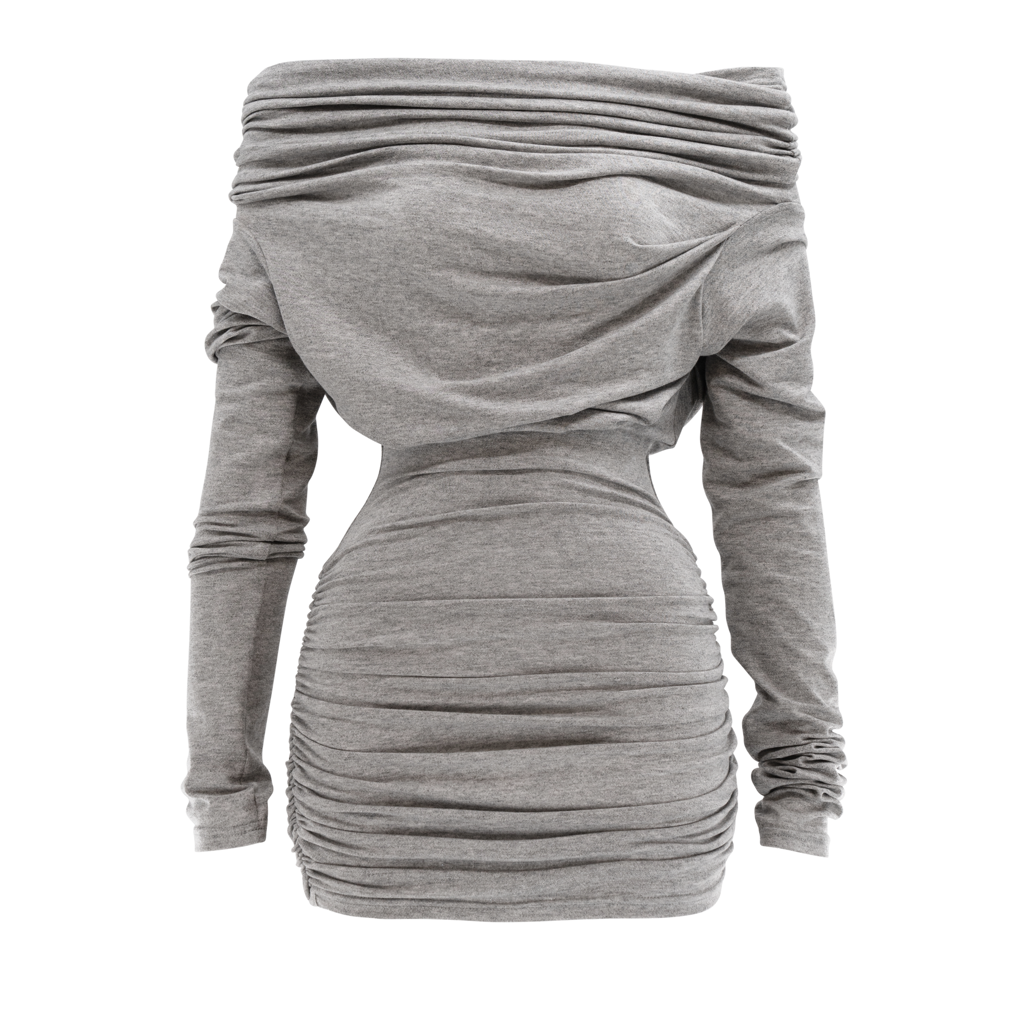 drapeoffshoulderminidressgrey_