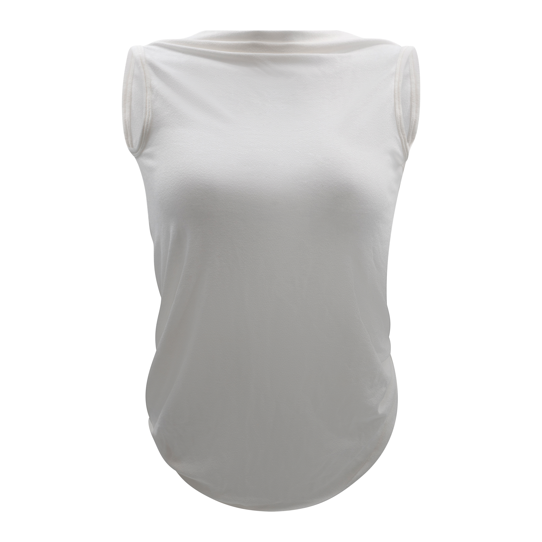 Drape Open Back Twist Top Ivory – Davis Active