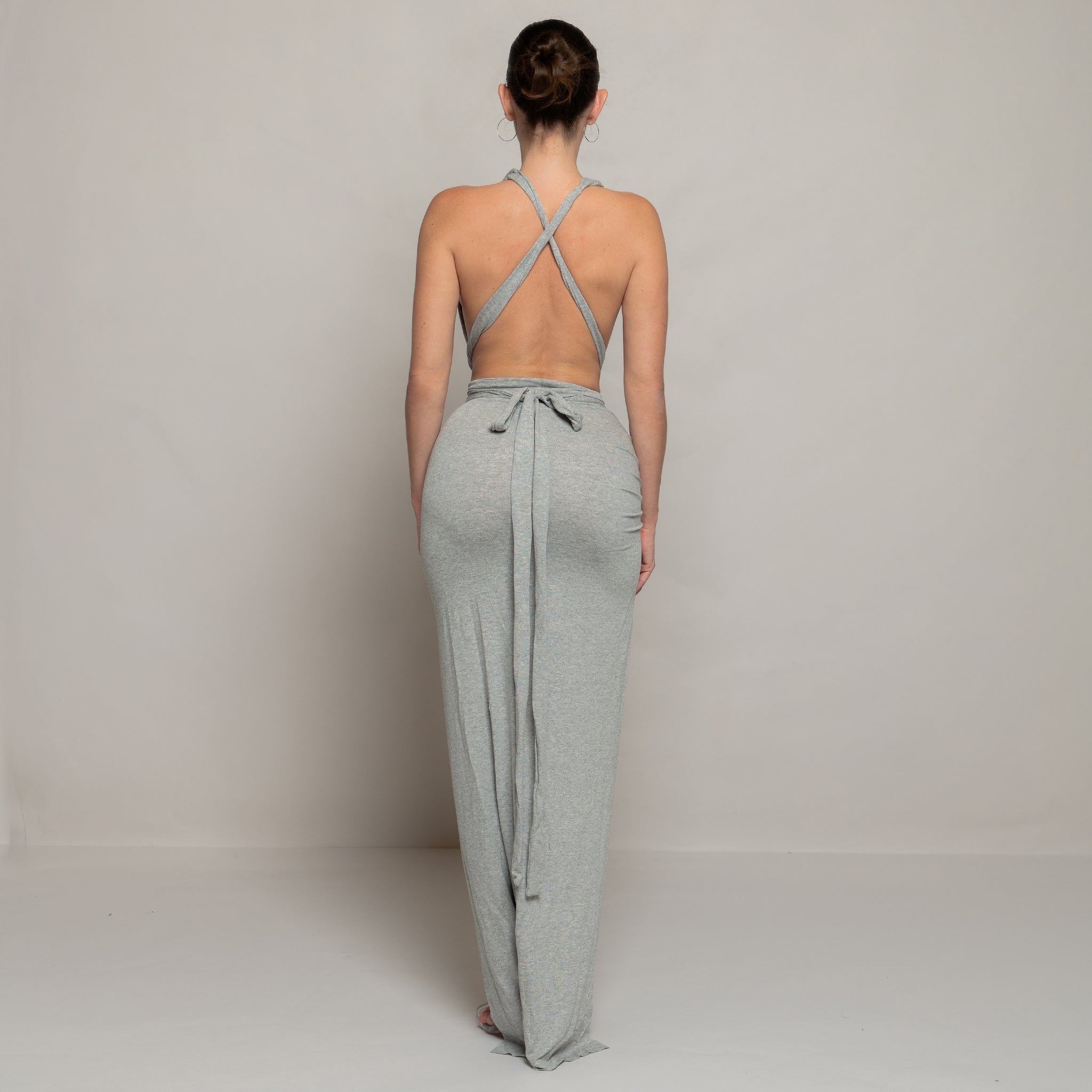 Drape Wrap Top Grey – Davis Active