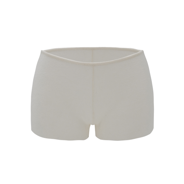 パンツ pretty knit shorts (off white) moose's Pretty knit shorts (off white) with a moose design.