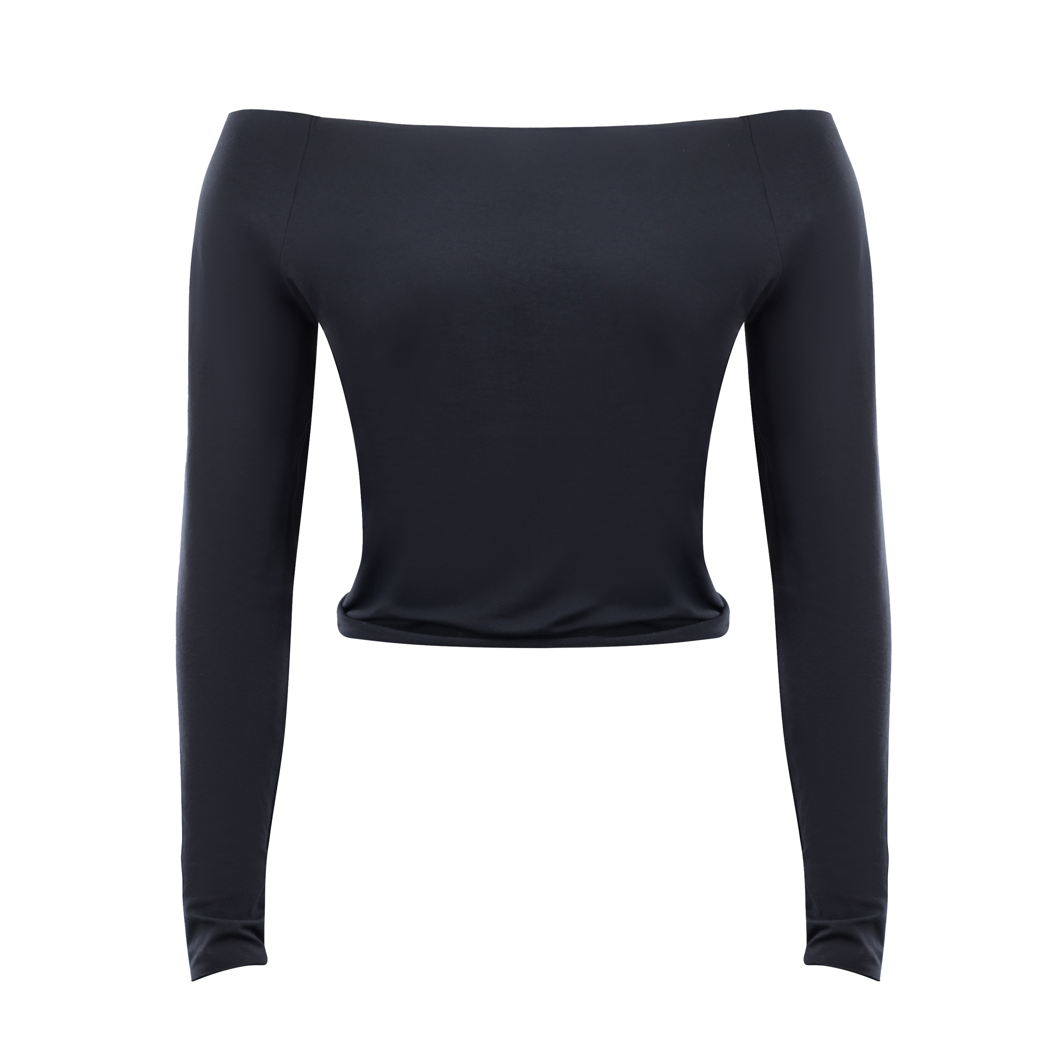 Lounge Off Shoulder Top Black – Davis Active