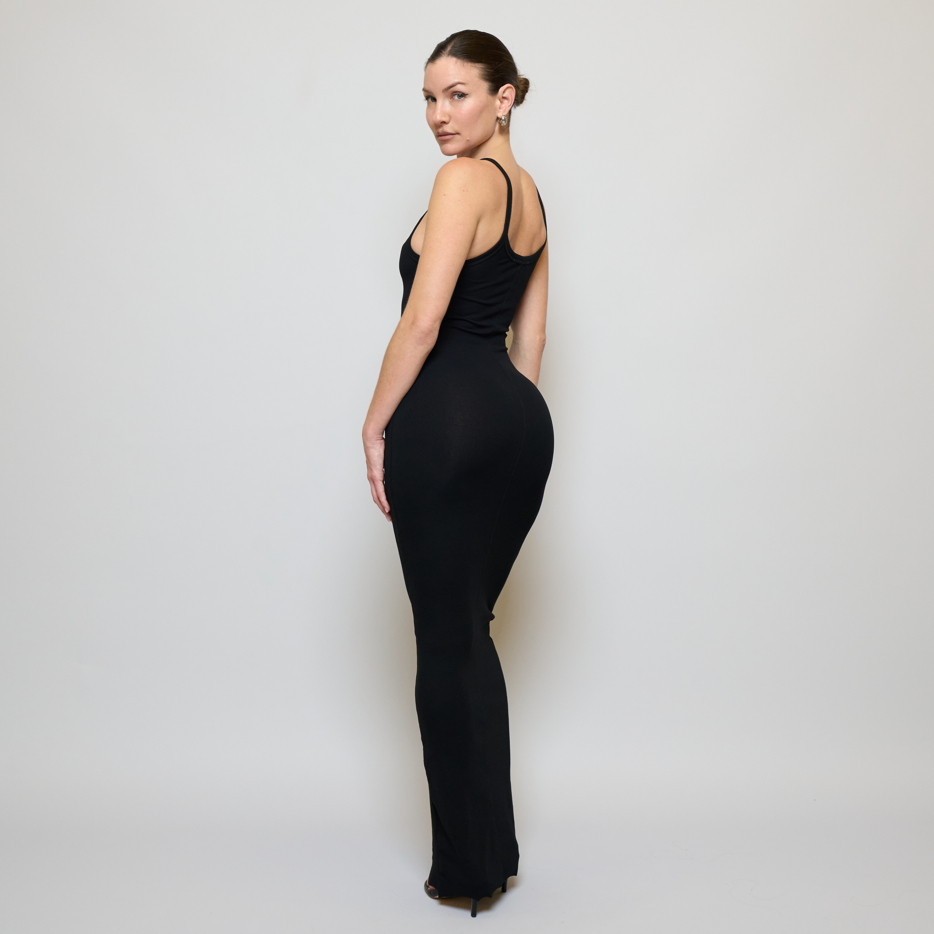Ribbed Cami Maxi Dress Black L/XL Ribbed Cami Maxi Dress Black L/XL