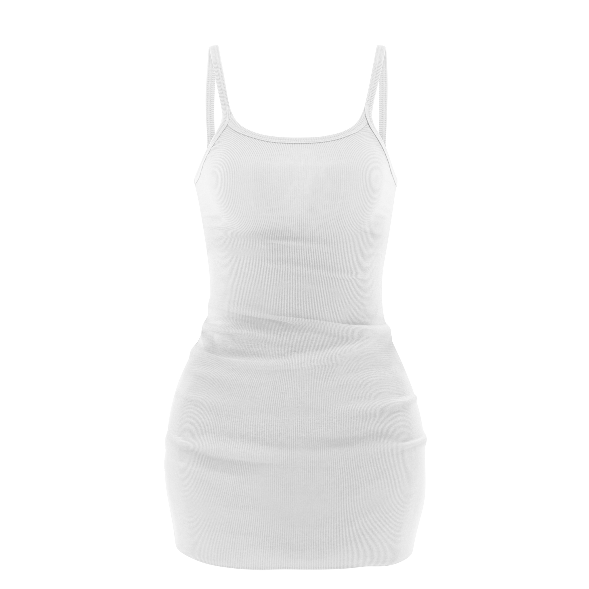 Ribbed Cami Mini Dress Ivory Davis Active Ribbed Cami Mini Dress Ivory Davis Active