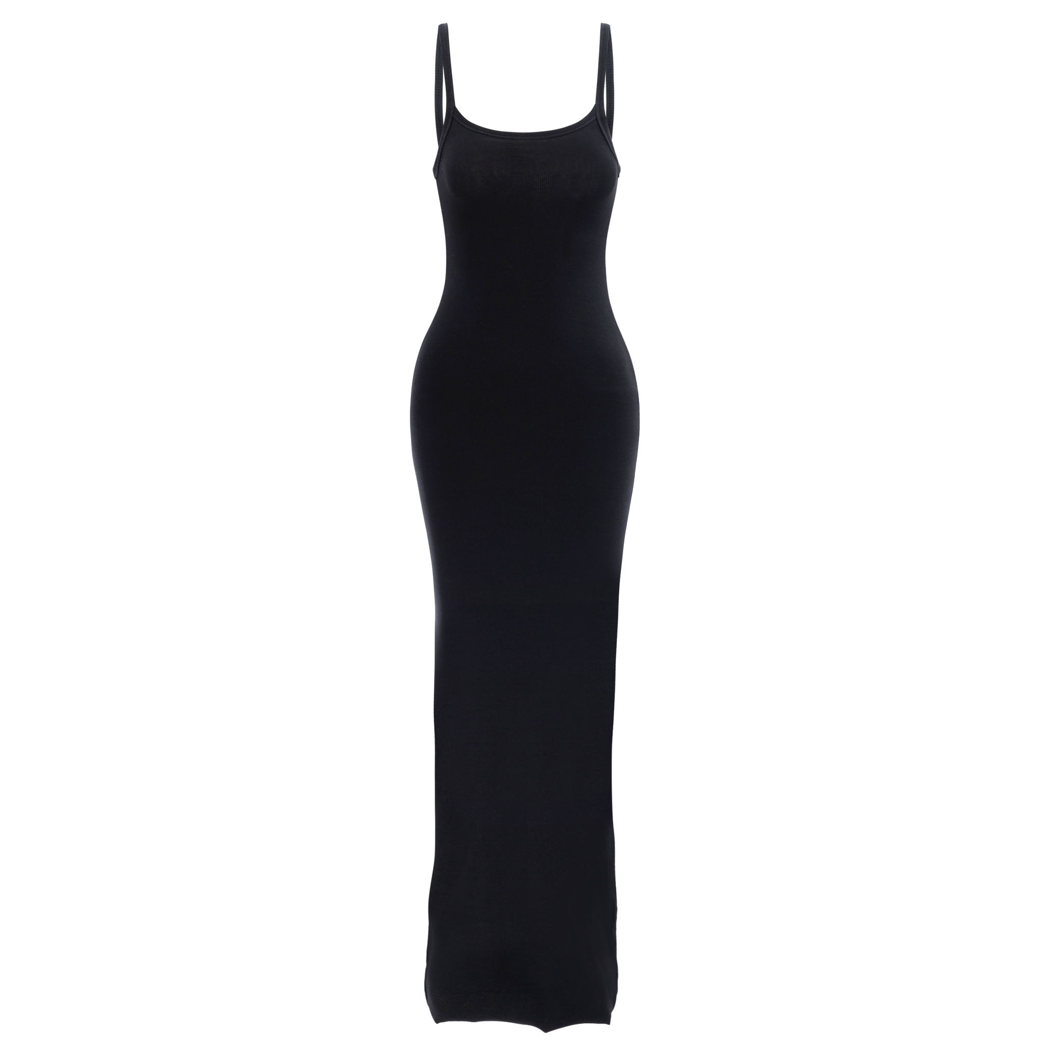 fitted lace wedding dress Ribbed Cami Maxi Dress Black XL+