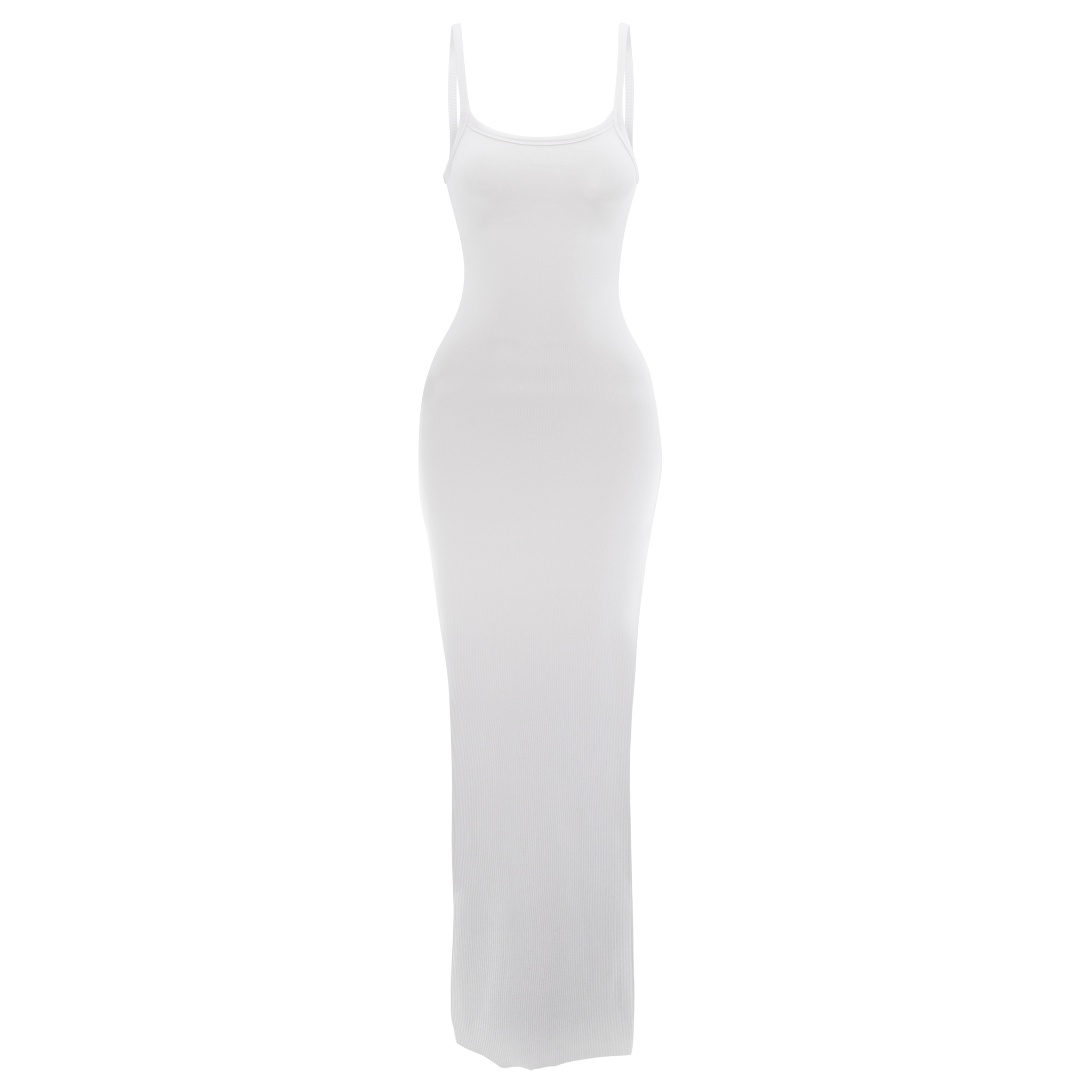 Ribbed Cami Maxi Dress Ivory Xs/S Ribbed Cami Maxi Dress Ivory Xs/S