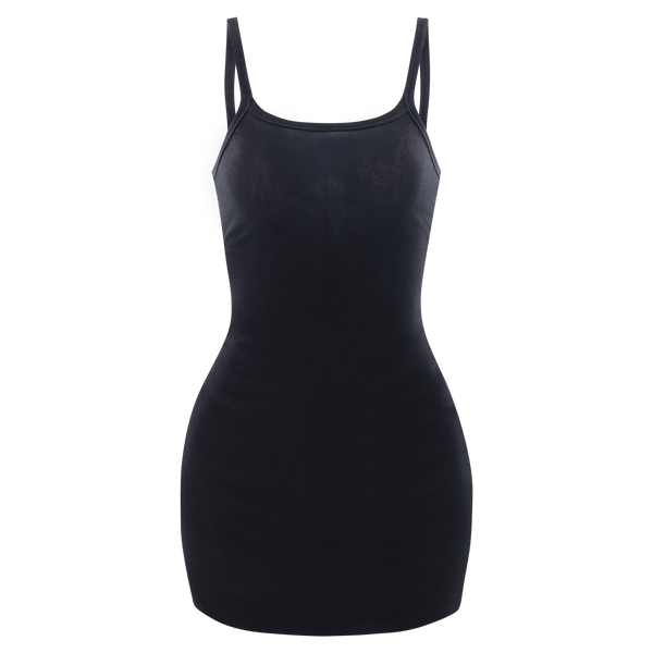 black tank top mini dress Faherty Women's Surfside Rib Mini Dress, XS, Black