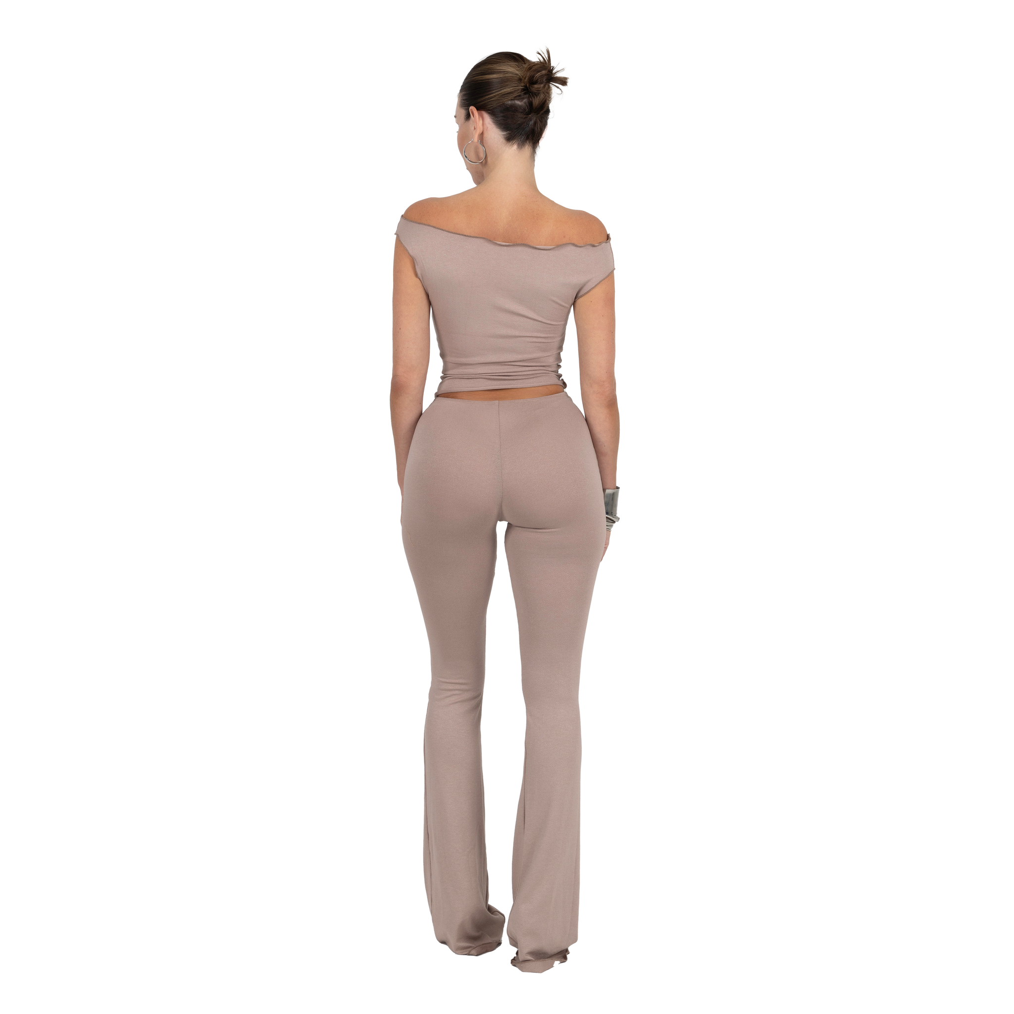 Drape Asymmetric Top Taupe – Davis Active