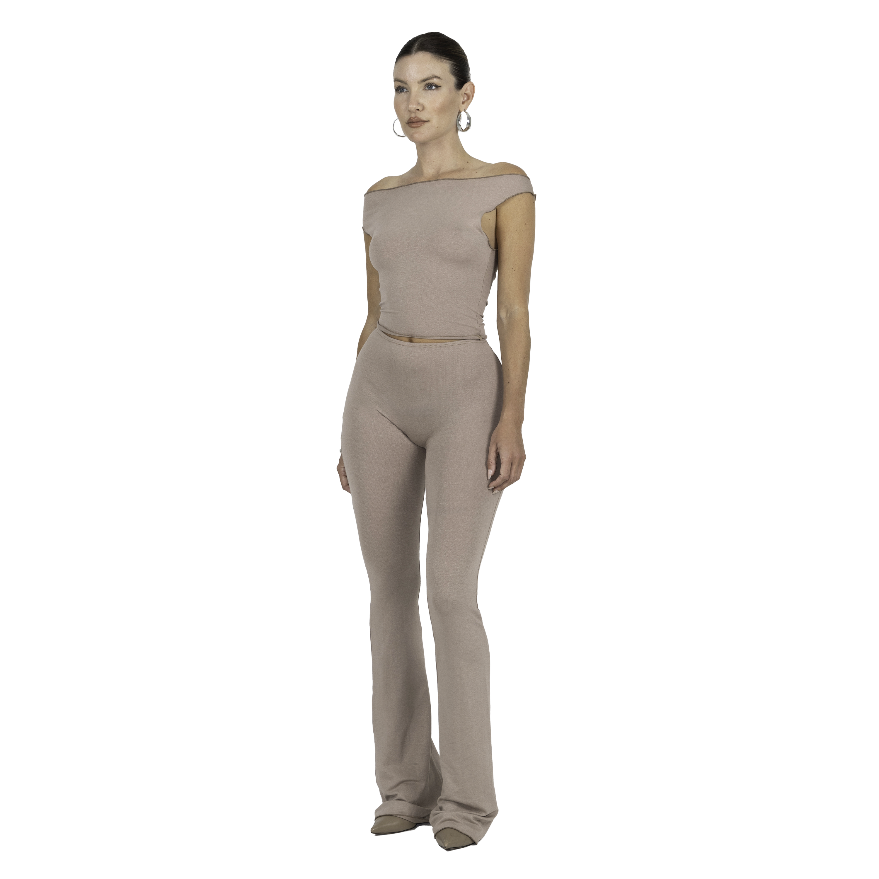 Drape Asymmetric Top Taupe – Davis Active Drape Asymmetric Top Taupe – Davis Active